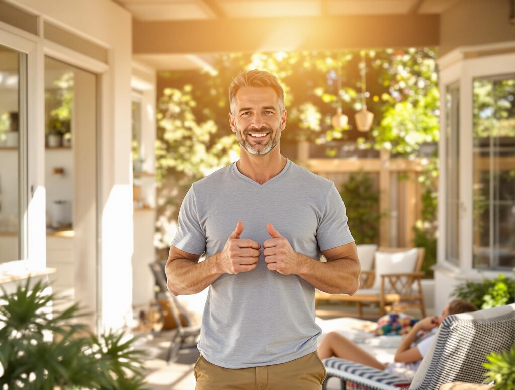 Alternative visual guide showing the 7-step summer reset system for men over 40 with step-by-step transformation approach