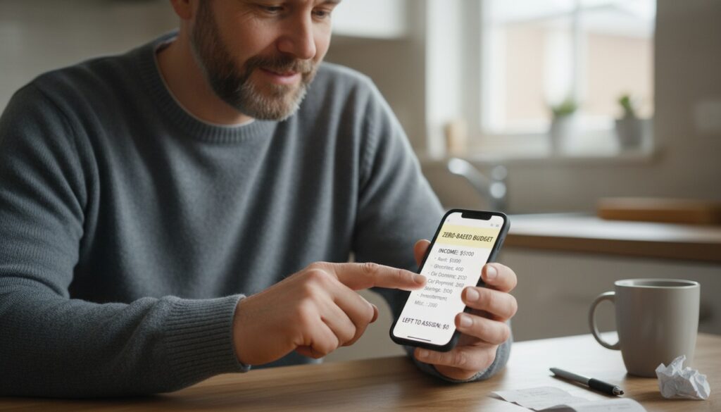 What a zero-based budget means in plain English: assigning every dollar a job with a notes app and left to assign $0